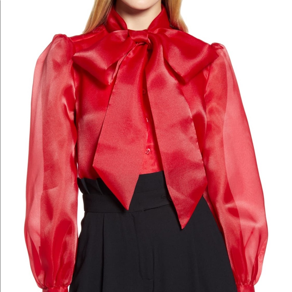 BLAIR EADIE Halogen x Atlantic Pacific Red Organza